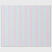 Zeta Chevron Stripe in Pink and Aqua ラッピングペーパー (フラット)