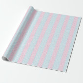 Zeta Chevron Stripe in Pink and Aqua ラッピングペーパー (アンロールド)