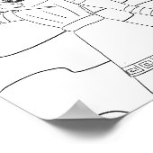 Zeusカラーリングページプリント ポスター (角)