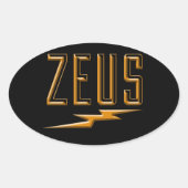Zeus 楕円形シール (正面)