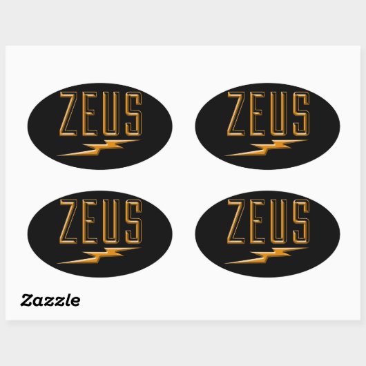 Zeus 楕円形シール (シート)