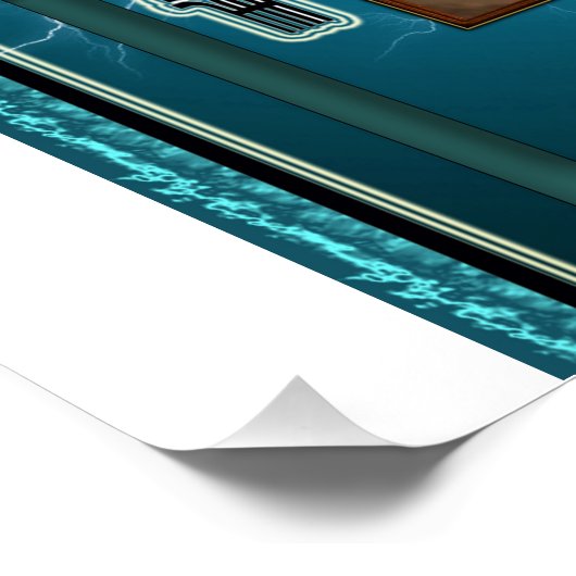 Zeus At The Ready Glossy Poster ポスター (コーナー)