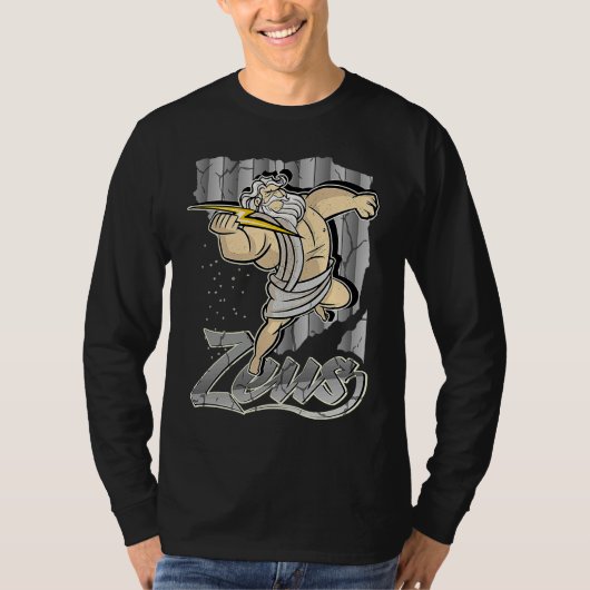 Zeus Greek God Hero Costume Training God of War Tシャツ (正面)