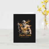 Zeus Greek Gods Thunder Mythology Gym Fitness Moti カード (黄色い花)