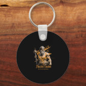 Zeus Greek Gods Thunder Mythology Gym Fitness Moti キーホルダー (正面)