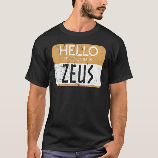 Zeus Greek Mythology Ancient Greek God Greek Mytho Tシャツ (正面)