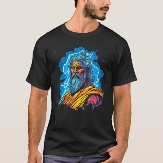 Zeus Greek Mythology God of all Gods Tシャツ (正面)