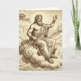 Zeus Greek Mythology Greeting Card カード