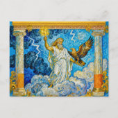 Zeus with Eagle and Lightning in Temple Gate Among ポストカード (正面)