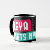 Zeya Meets NY Mug マグカップ (正面左)