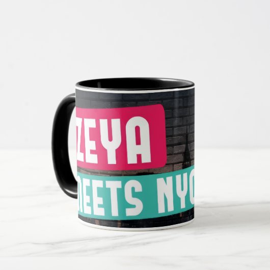Zeya Meets NY Mug マグカップ (正面左)