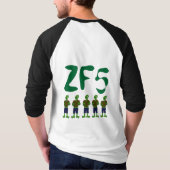 ZF5前部頭部(逆像) Tシャツ (裏面)