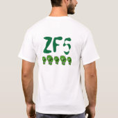 ZF5完全なZの前部 Tシャツ (裏面)