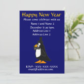 ZF- 大晦日パーティーの招待状 ペンギン 招待状 (スタンド正面)