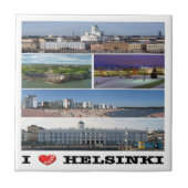 zFI005 HELSINKI "I Love"フィンランド, タイル (正面)
