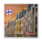 zFI009 HELSINKI、Helsingfors、Ullanlinna、 タイル (正面)