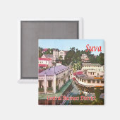 zFJ004 FIJI, Suva，ビジネス地区，冷蔵庫  マグネット (正面/裏面)
