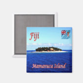 zFJ011 FIJI, MAMANUCA ISLAND，オセアニア，冷蔵庫 マグネット (正面/裏面)