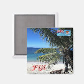 zFJ013 FIJI, MATMAONA,ビーチ,オセアニア,冷蔵庫 マグネット (正面/裏面)