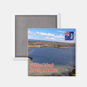 zFK007 STANLEY Harbor,フォークランド諸島,冷蔵庫 マグネット (正面/裏面)