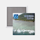 zFM005 KOSRAE,ミクロネシア,オセアニア,冷蔵庫 マグネット (正面/裏面)