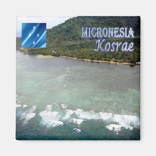 zFM005 KOSRAE,ミクロネシア,オセアニア,冷蔵庫 マグネット (正面)
