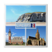 zFR022 CALAIS、Cap Blanc Nez、冷蔵庫 タイル (正面)