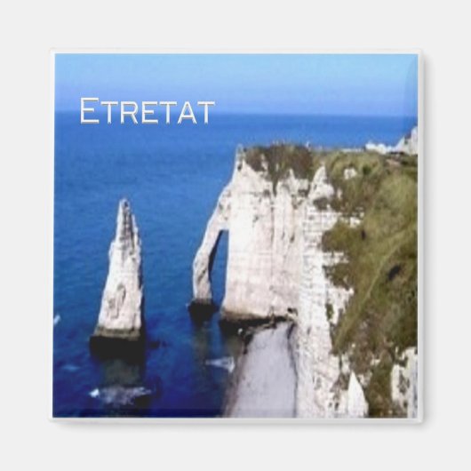 zFR024 FEMCAMP Harbor, Normandy，フランス，冷蔵庫 マグネット (正面)