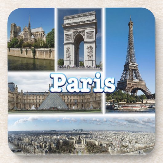 zFR032 TOURエッフェルとパリ、フランス、ヨーロッパ、 コースター (正面)