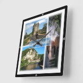 zFR033 DORDOGNE,フランス, スクエア壁時計 (傾斜)