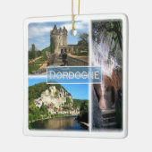 zFR033 DORDOGNE,フランス, セラミックオーナメント (左)