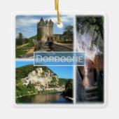 zFR033 DORDOGNE,フランス, セラミックオーナメント (正面)