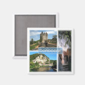 zFR033 DORDOGNE，フランス，冷蔵庫 マグネット (正面/裏面)