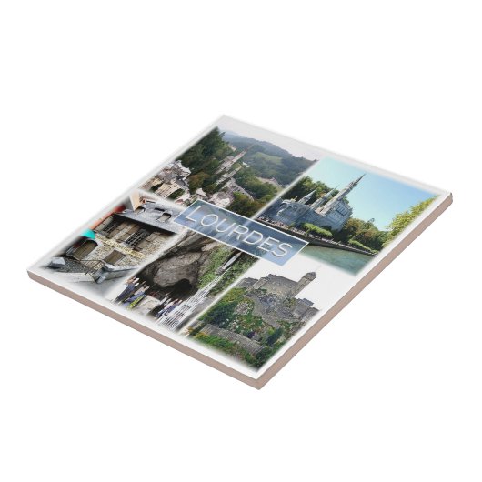 zFR038 LOURDES，フランス， タイル (側面)