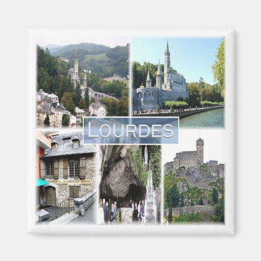 zFR038 LOURDES,フランス,冷蔵庫 マグネット (正面)