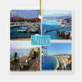 zFR045 NICE, Provence，フランス， セラミックオーナメント (裏面)