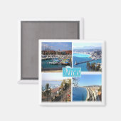 zFR045 NICE, Provence，フランス，冷蔵庫 マグネット (正面/裏面)