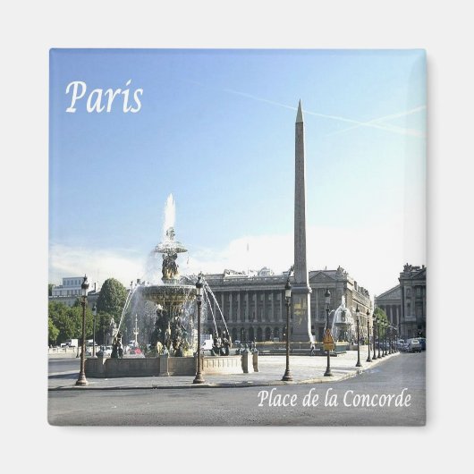 zFR050 PARIS, Place de la Concorde,冷蔵庫 マグネット (正面)