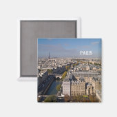 zFR066 PARISパノラマ，フランス，冷蔵庫 マグネット (正面/裏面)