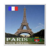 zFR067エッフェルタワーParis，フランス， タイル (正面)