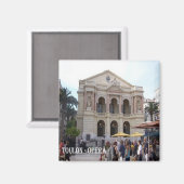 zFR077 TOULON-OPERA, Rivieraフランスの,冷蔵庫 マグネット (正面/裏面)