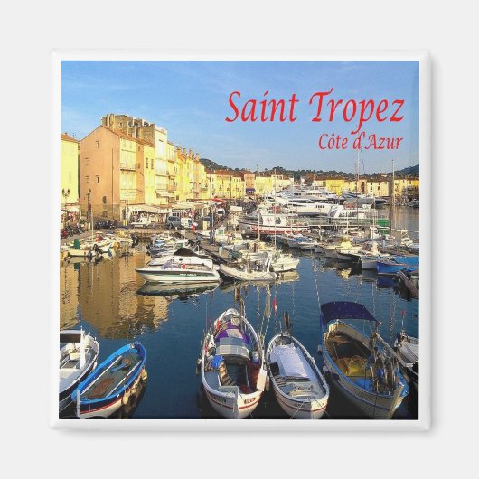 zFR078 SAINT TROPEZ フランスの Riviera，フランス，冷蔵庫 マグネット (正面)