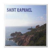 zFR080 SAINT RAPHAEL, Rivieraフランスの, タイル (正面)