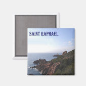 zFR080 SAINT RAPHAEL, Rivieraフランスの,冷蔵庫 マグネット (正面/裏面)