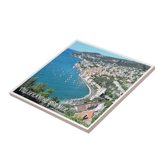 zFR083 VILLEFRANCHE SUR MER フランスの RIVIERA, タイル (側面)