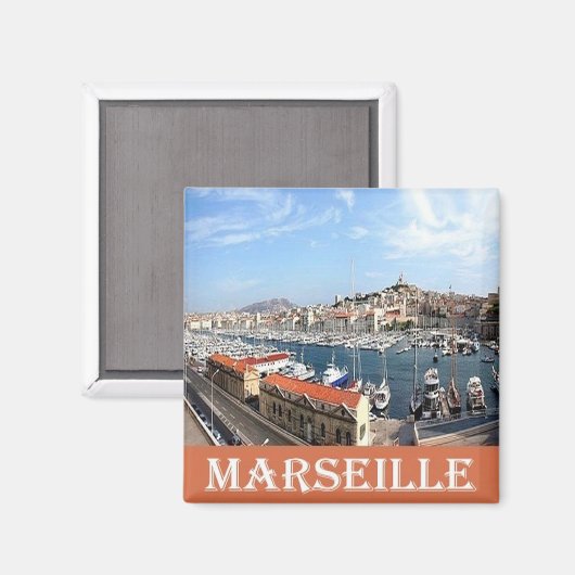 zFR087 MARSEILLE火星、リフランスのビエラ、冷蔵庫 マグネット (正面/裏面)