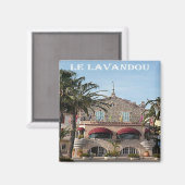 zFR090 LE LAVANDOU, Riviera，フフランスのランス，冷蔵庫 マグネット (正面/裏面)