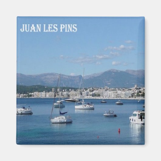 zFR093 JUAN LES PINS, Riviera,フランスの冷蔵庫 マグネット (正面)