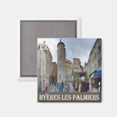 zFR095 HYERES LES PALMIERS, Riviera,フランスの冷蔵庫 マグネット (正面/裏面)