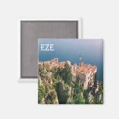 zFR096 EZE EZA, Riviera,フフランスのランス,冷蔵庫 マグネット (正面/裏面)